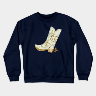 Cowboy Boot Doodle Crewneck Sweatshirt